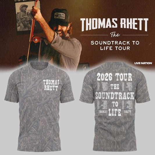Limited Edition Thomas Rhett “Soundtrack To Life Tour 2026” T-Shirts HP26072101T8