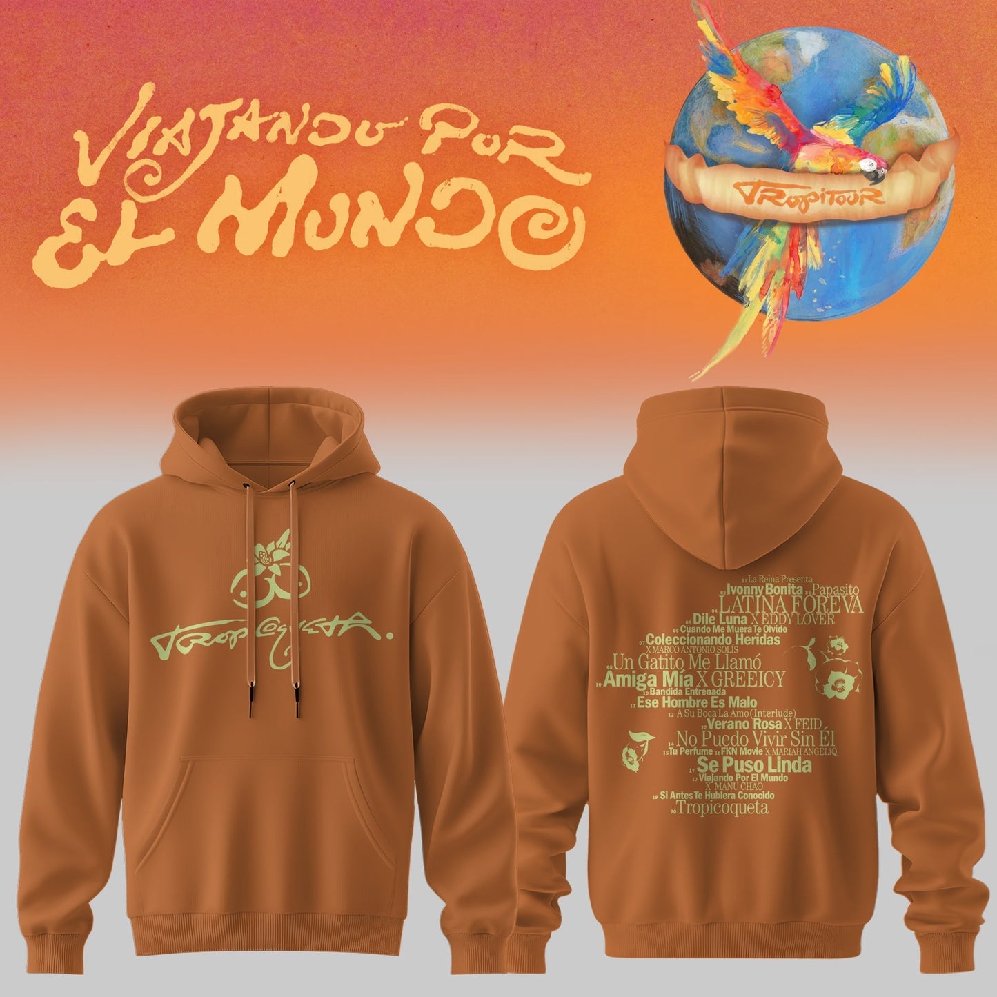 Karol G Viajando Por El Mundo Tropitour Limited Hoodie