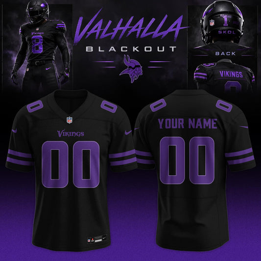 Minnesota Vikings ‘Black Out’ 2026 Special Edition Custom Jersey