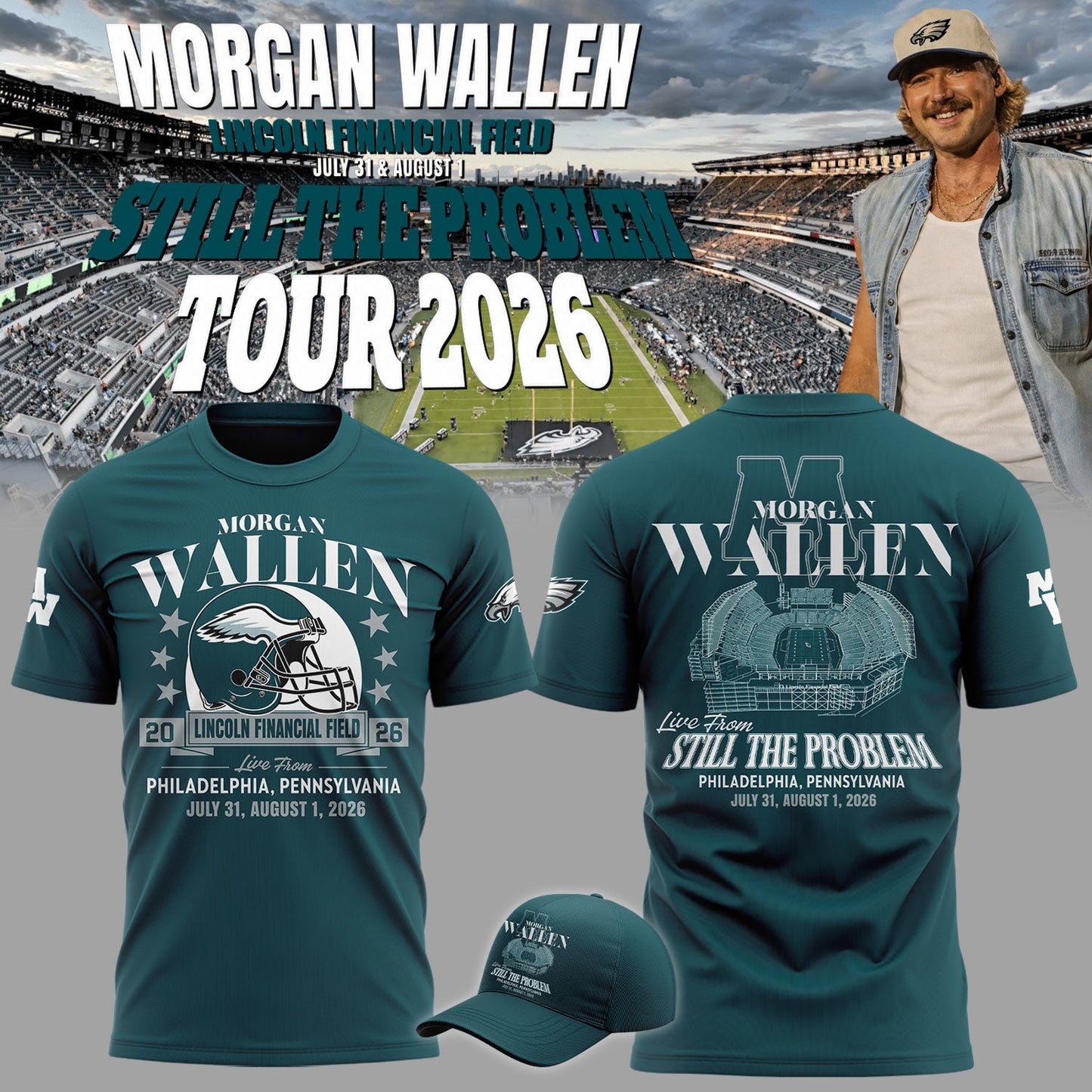 Limited Edition Still The Problem Tour 2026 At Lincoln Financial Field Shirt