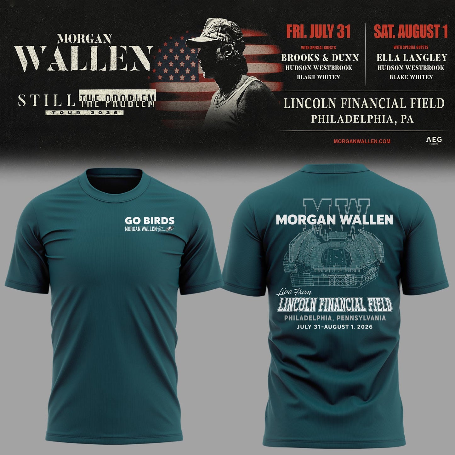 Limited Edition Still The Problem Tour 2026 At Lincoln Financial Field Shirt