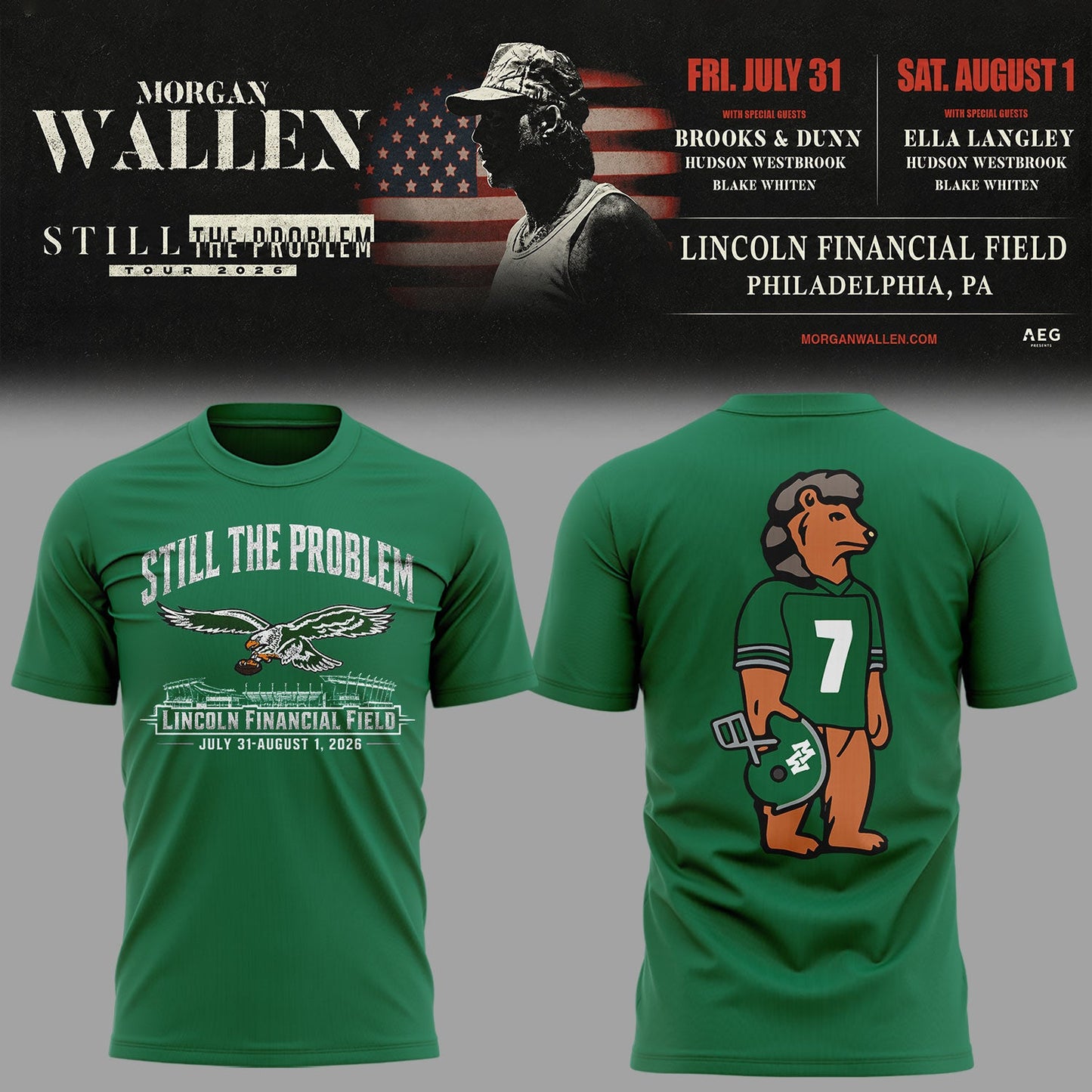 Limited Edition Still The Problem Tour 2026 At Lincoln Financial Field Shirt