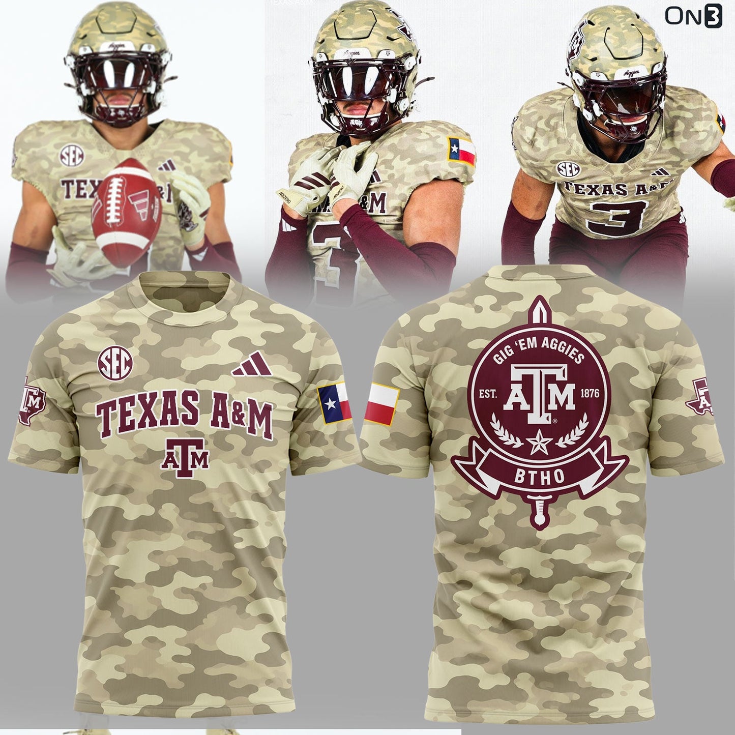 Limited Edition “Honor & Support” Camo Shirt