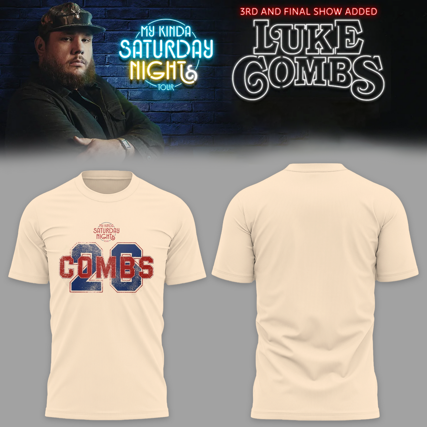 Limited Edition “My Kinda Saturday Night Tour” Tshirt