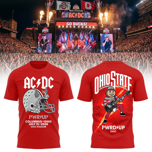 Limited Edition POWER UP Tour 2026 At Ohio Stadium TShirt