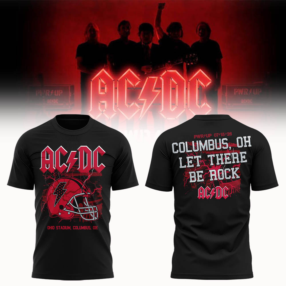 Limited Edition POWER UP Tour 2026 At Ohio Stadium TShirt-LL260716001
