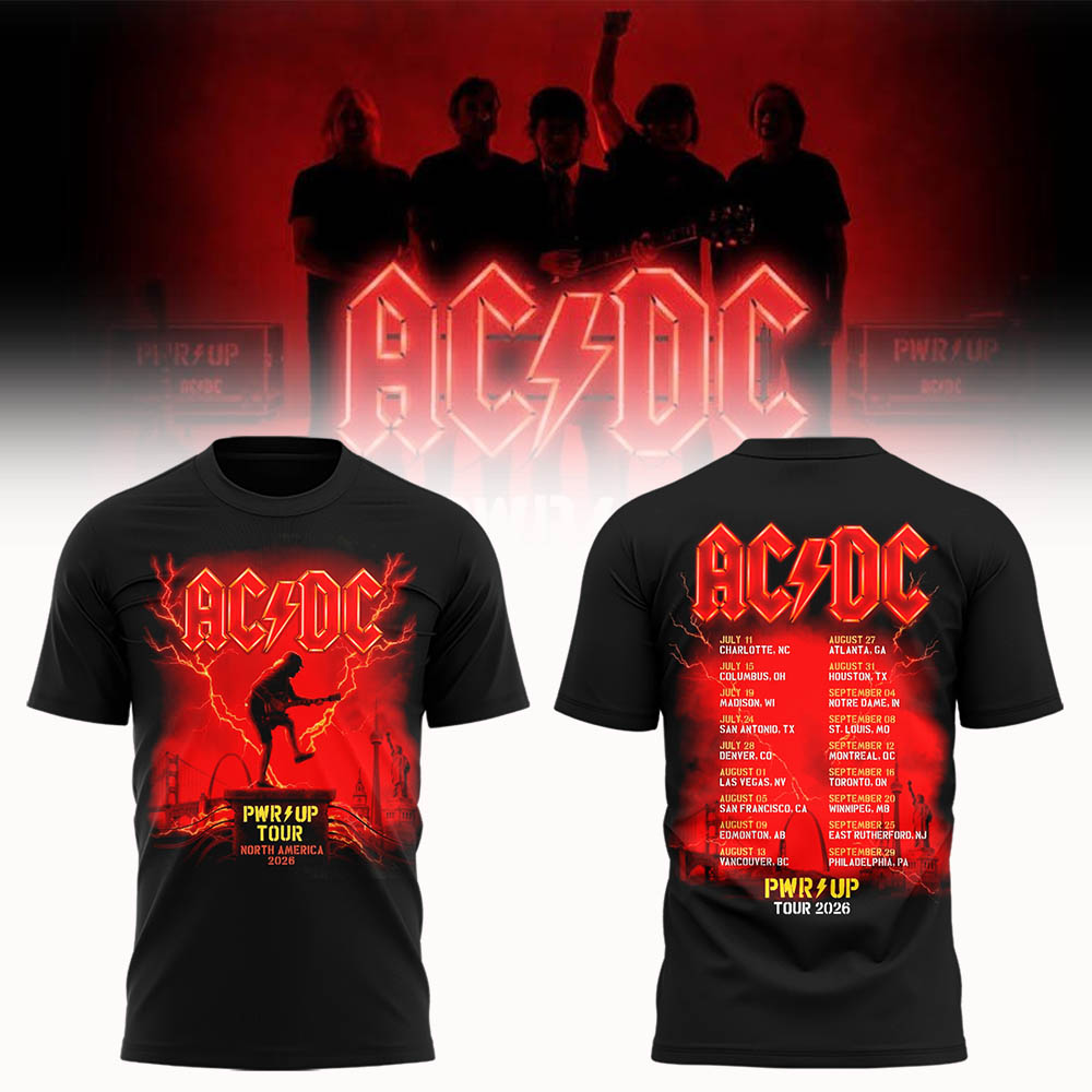 Limited Edition POWER UP Tour 2026 TShirt-LL260716004