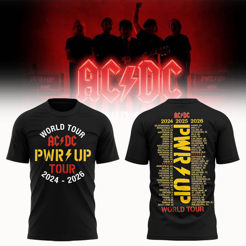 Limited Edition POWER UP Tour 2026 TShirt-LL260716009