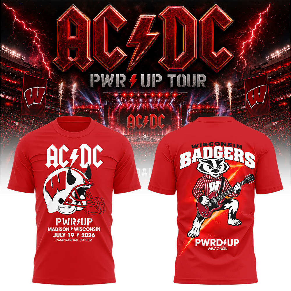 Limited Edition POWER UP Tour 2026 At Camp Randall Stadium TShirt-LL260718003