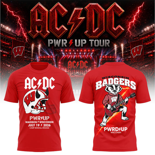 Limited Edition POWER UP Tour 2026 At Camp Randall Stadium TShirt-LL260718003