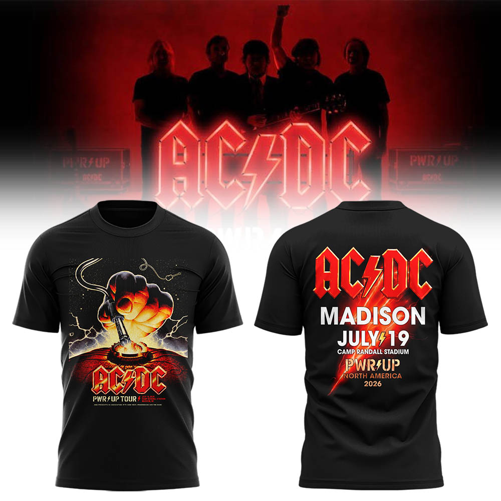 Limited Edition POWER UP Tour 2026 At Camp Randall Stadium TShirt-LL260719013