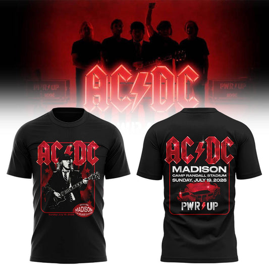 Limited Edition POWER UP Tour 2026 At Camp Randall Stadium TShirt-LL260719014