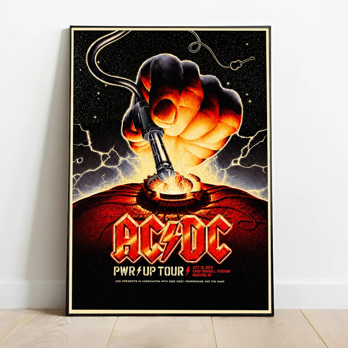Limited EditioPWR UP Tour 2026 At Camp Randall Stadium Poster-LL260719019