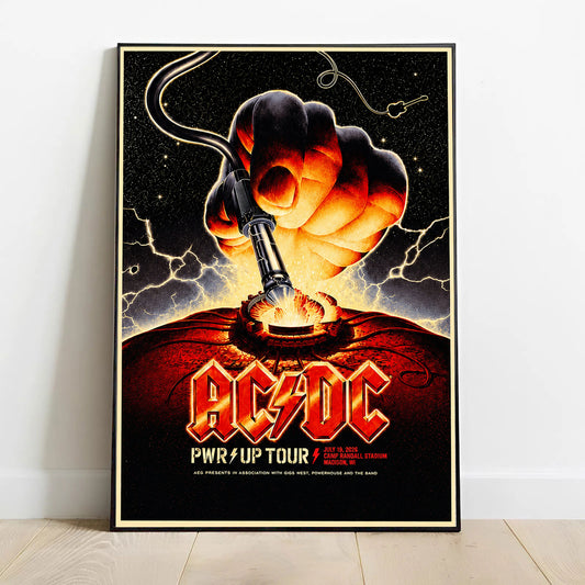Limited EditioPWR UP Tour 2026 At Camp Randall Stadium Poster-LL260719019