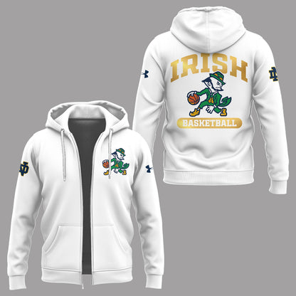 Limited Edition ND Basketball New Logo Zip Hoodie-PA121025004