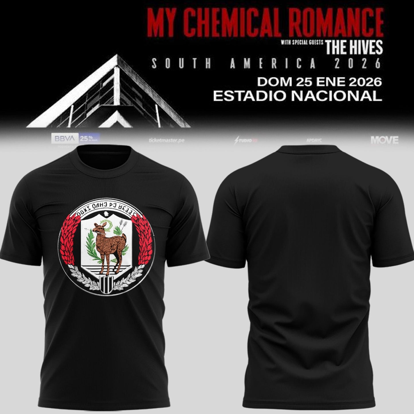 Limited Edition MCR The Black Parade 2026 Tour TShirt