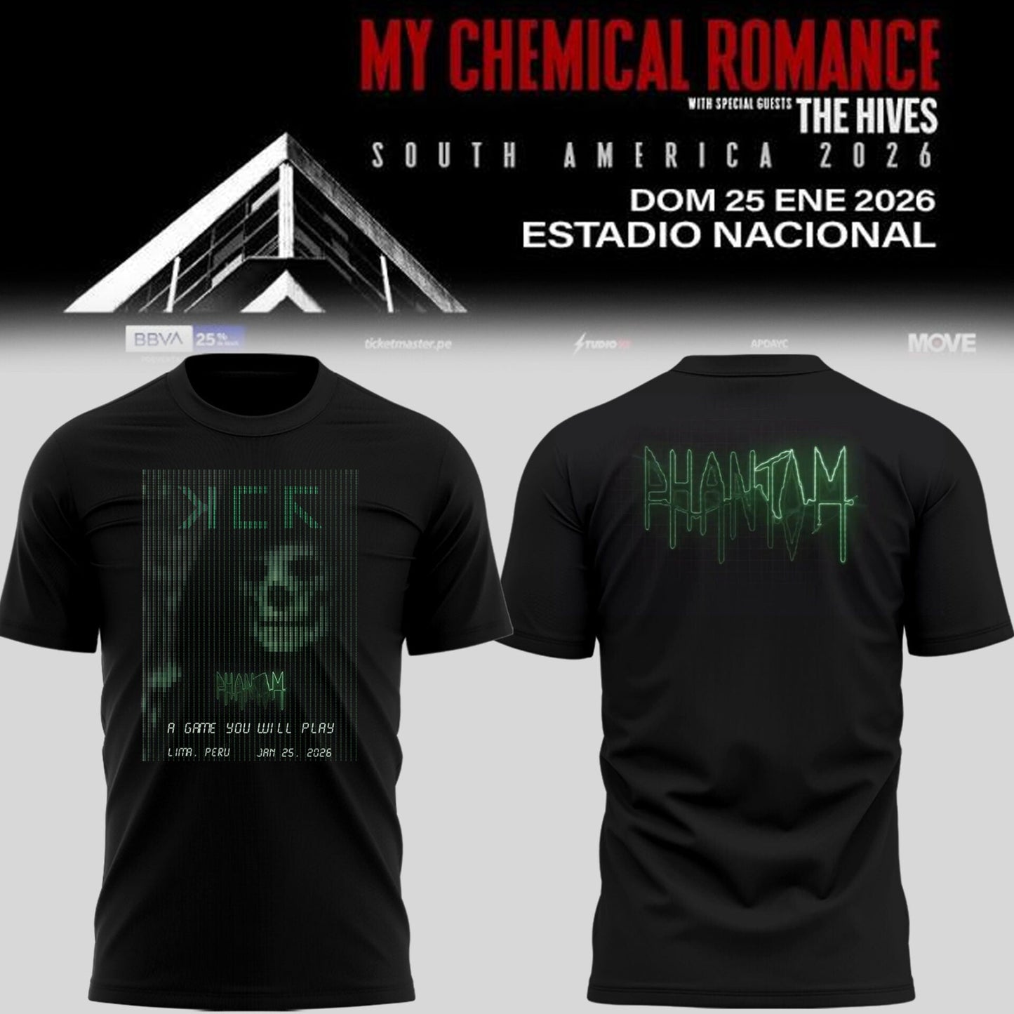 Limited Edition MCR The Black Parade 2026 Tour TShirt