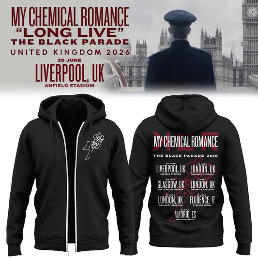 MCR The Black Parade TOUR 2026 Zip Hoodie-PU26062922