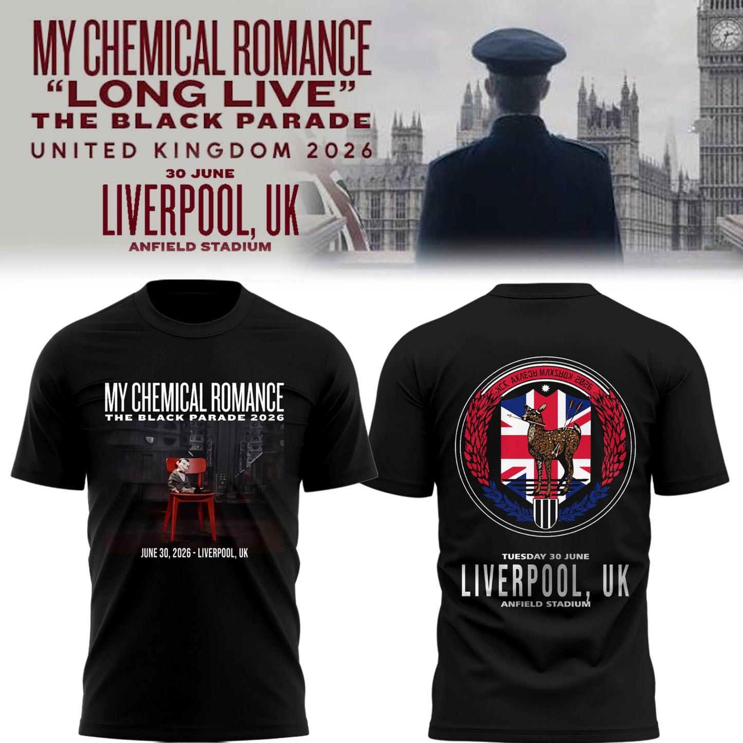 MCR The Black Parade TOUR 2026 TShirt-PU26062923