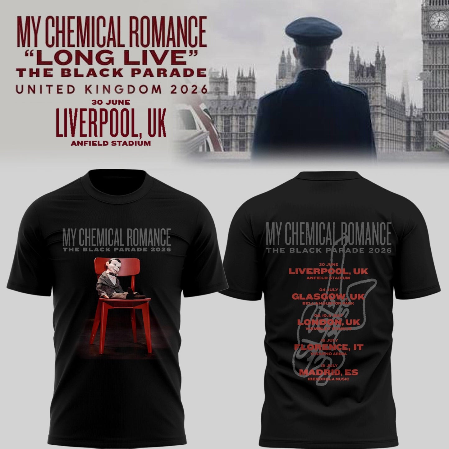 MCR The Black Parade TOUR 2026 TShirt