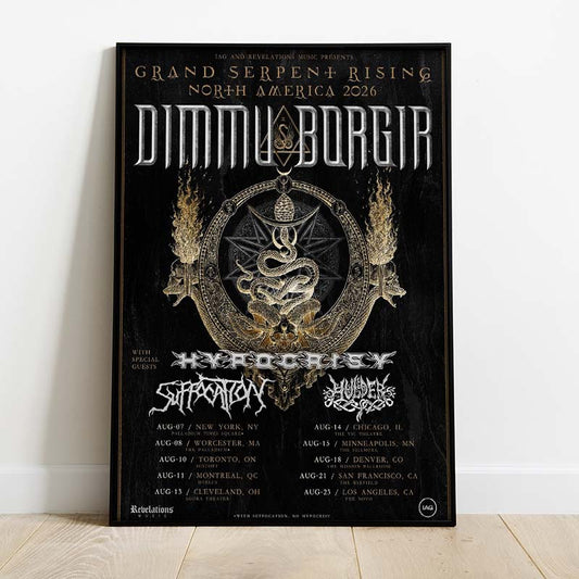 Limited Edition Grand Serpent Rising Tour North America 2026 Poster