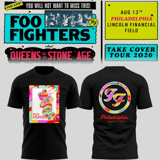 FF 🎸🎤 “Take Cover Tour 2026” in Philadelphia,PA TShirt