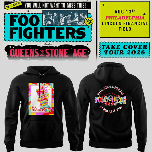 FF 🎸🎤 “Take Cover Tour 2026” in Philadelphia,PA Hoodie