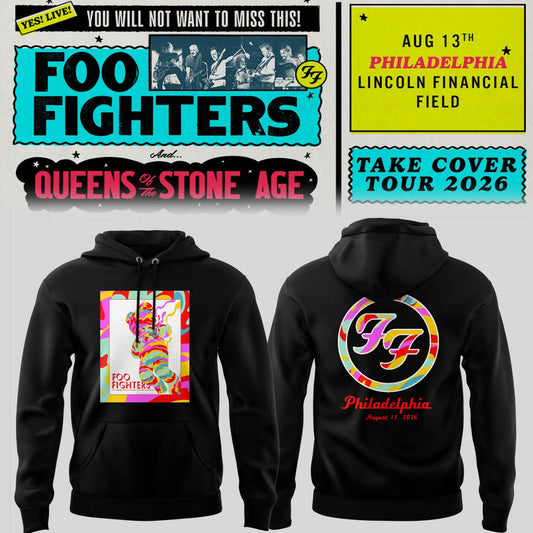 FF 🎸🎤 “Take Cover Tour 2026” in Philadelphia,PA Hoodie