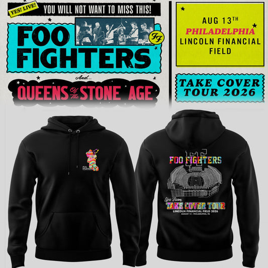 FF 🎸🎤 “Take Cover Tour 2026” in Philadelphia,PA Hoodie