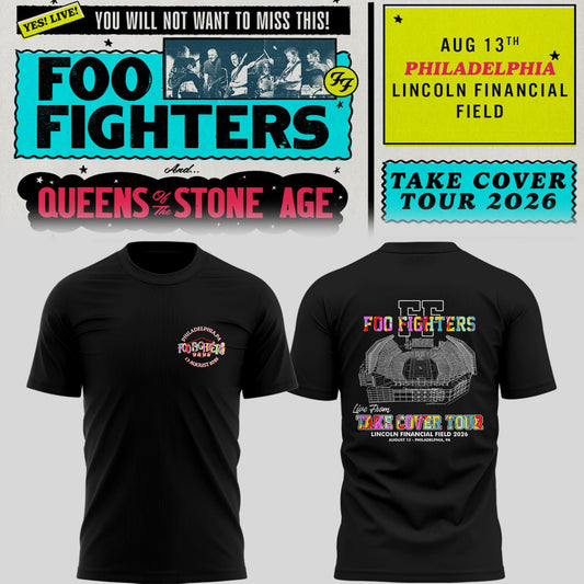 FF 🎸🎤 “Take Cover Tour 2026” in Philadelphia,PA TShirt