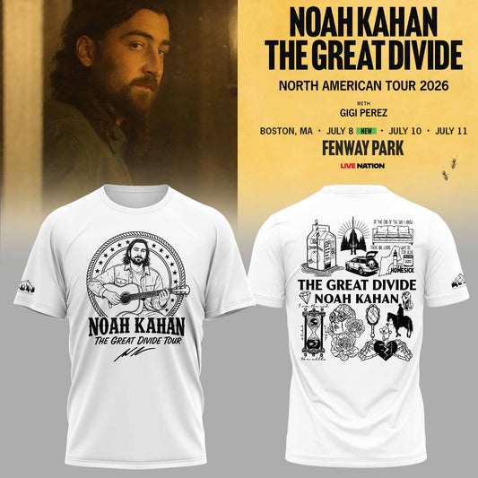 _ Noah Kahan × Boston Red Sox – The Great Divide Tour 2026 Limited Tshirt