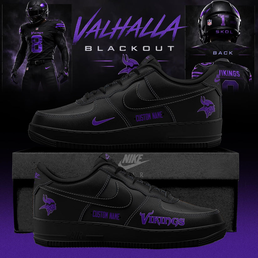 Minnesota Vikings ‘Black Out’ 2026 Special Edition AF1 Sneakers