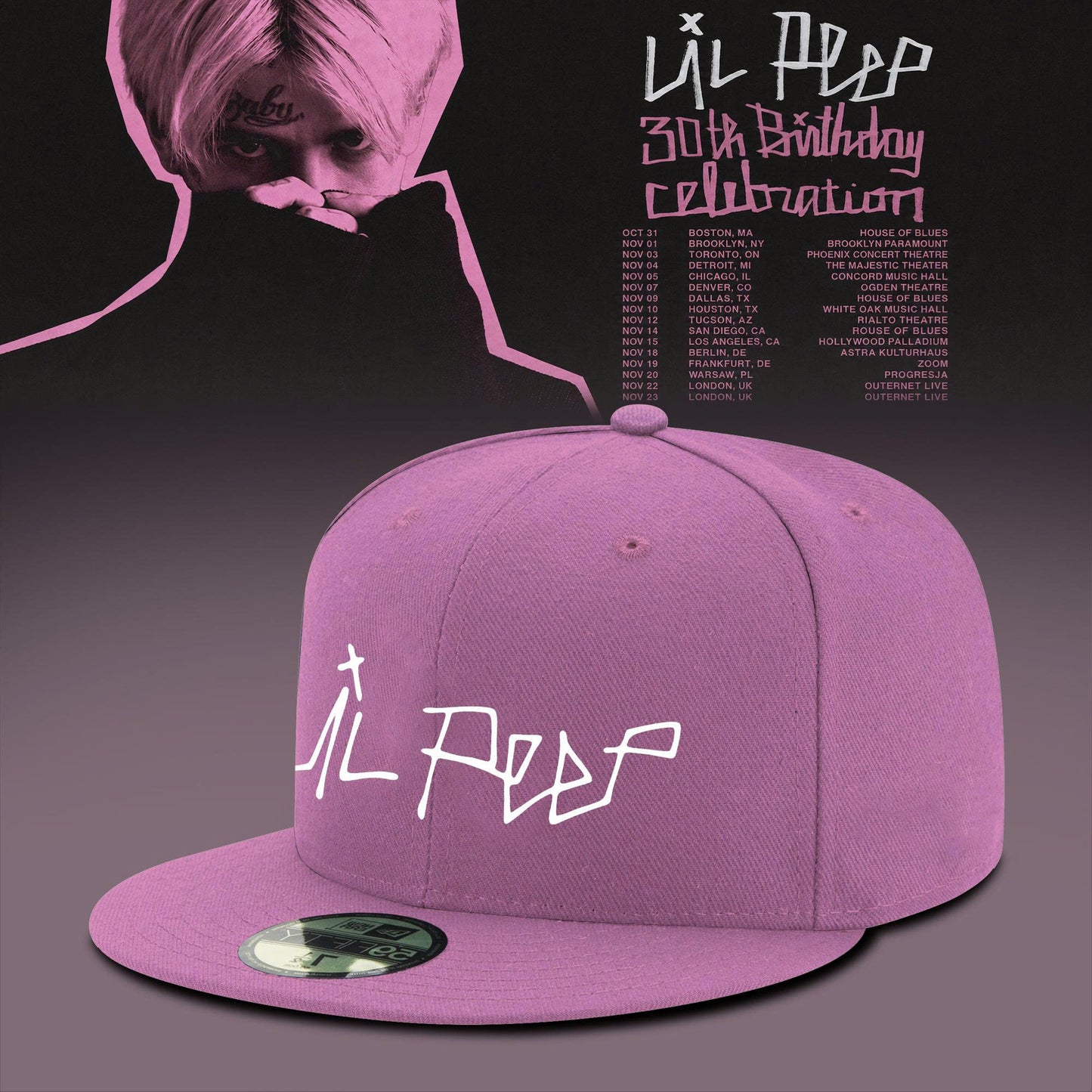 .Ll Pp 30th Birthday Celebration 3D All-Over Print Flatcap V2