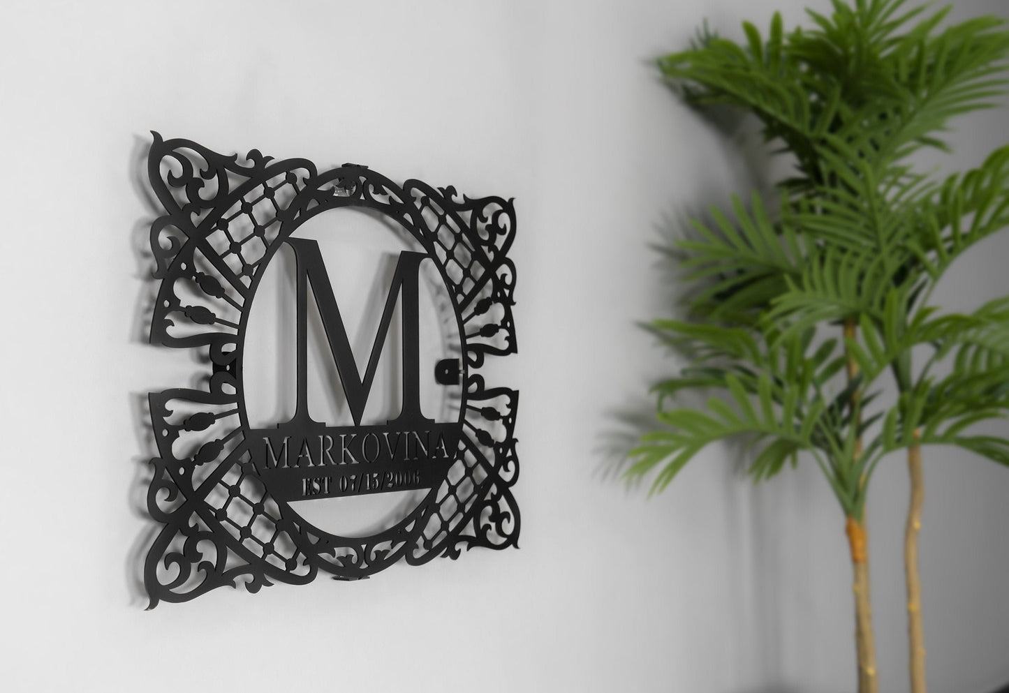 Personalized Metal Family Name Sign, Large Metal Wall Art,  Customized Home Decoration,  Wedding Gift,  Personalized Unique Gifts