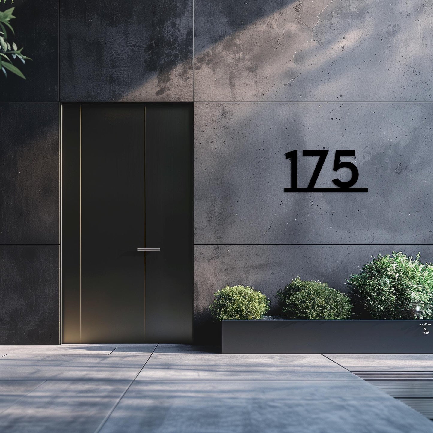 Personalized Metal Address Plaque  Custom House Number & Street Name Wall Sign  Minimalist Steel Front Door Sign  Modern Property Number