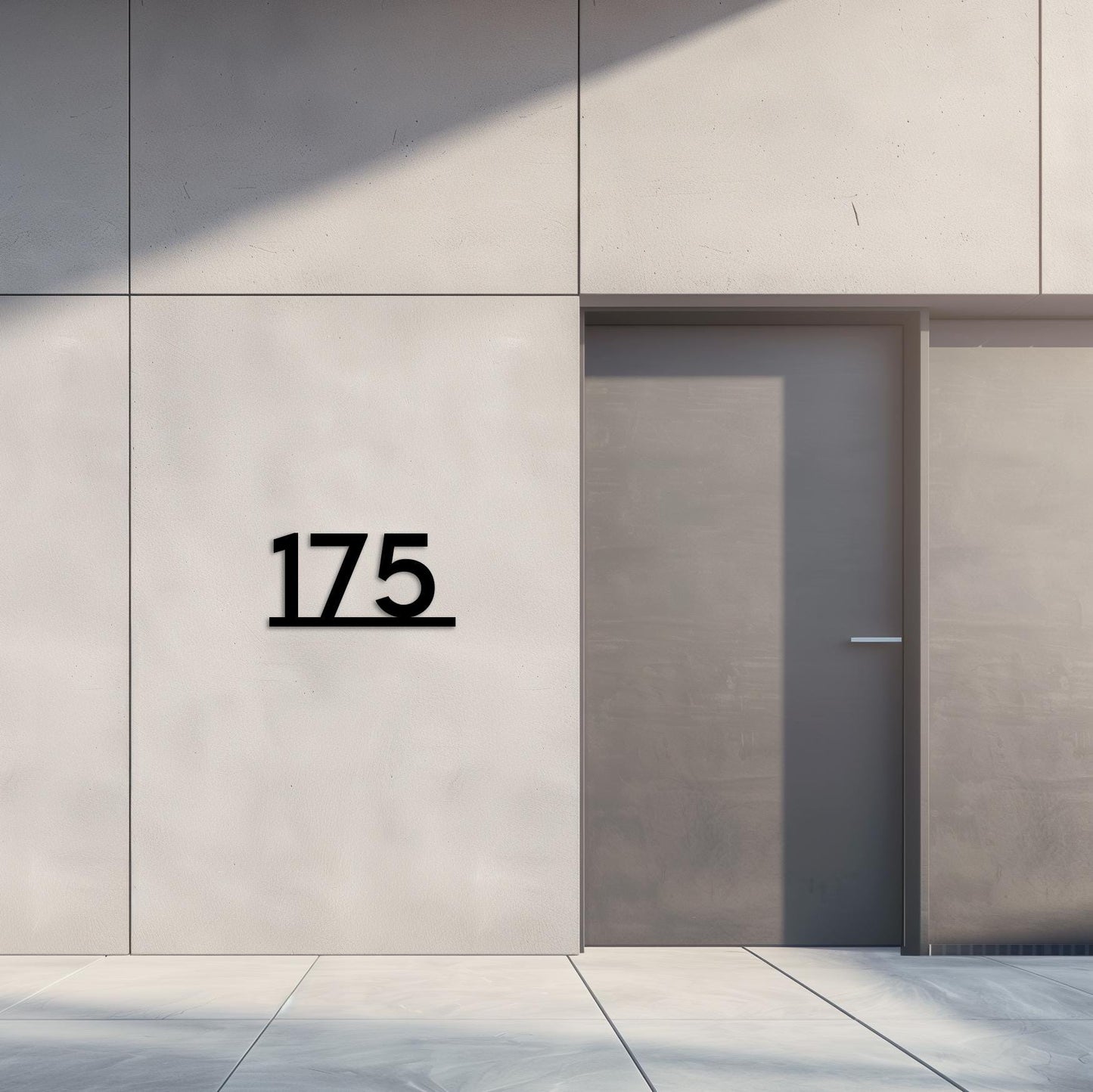 Personalized Metal Address Plaque  Custom House Number & Street Name Wall Sign  Minimalist Steel Front Door Sign  Modern Property Number