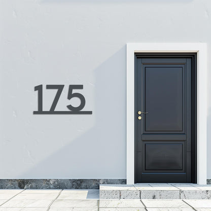 Personalized Metal Address Plaque  Custom House Number & Street Name Wall Sign  Minimalist Steel Front Door Sign  Modern Property Number