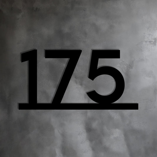 Personalized Metal Address Plaque  Custom House Number & Street Name Wall Sign  Minimalist Steel Front Door Sign  Modern Property Number