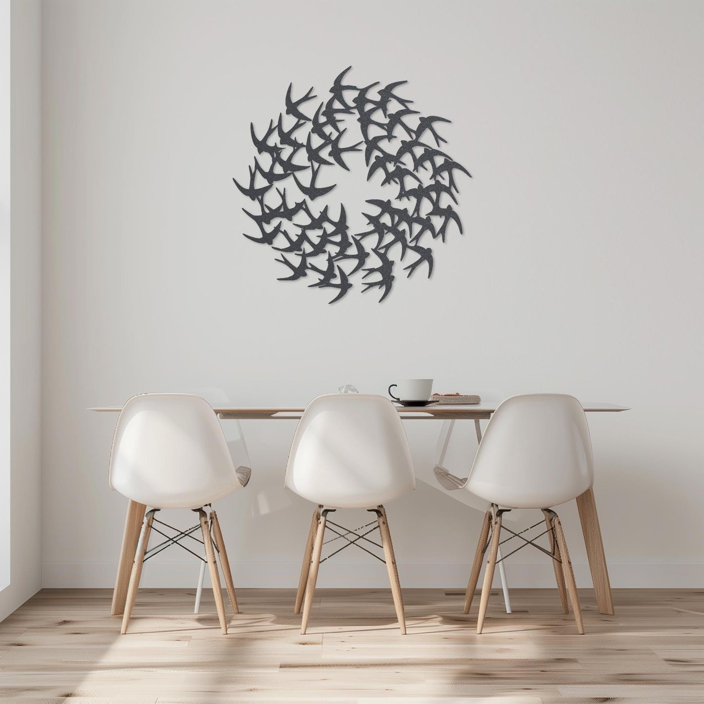 Flying Birds Steel Wall Art  Flock Of Birds Decor  Decorative Swallows Metal Sign  Wall Hanging Sculpture  Indoor & Outdoor Decoration