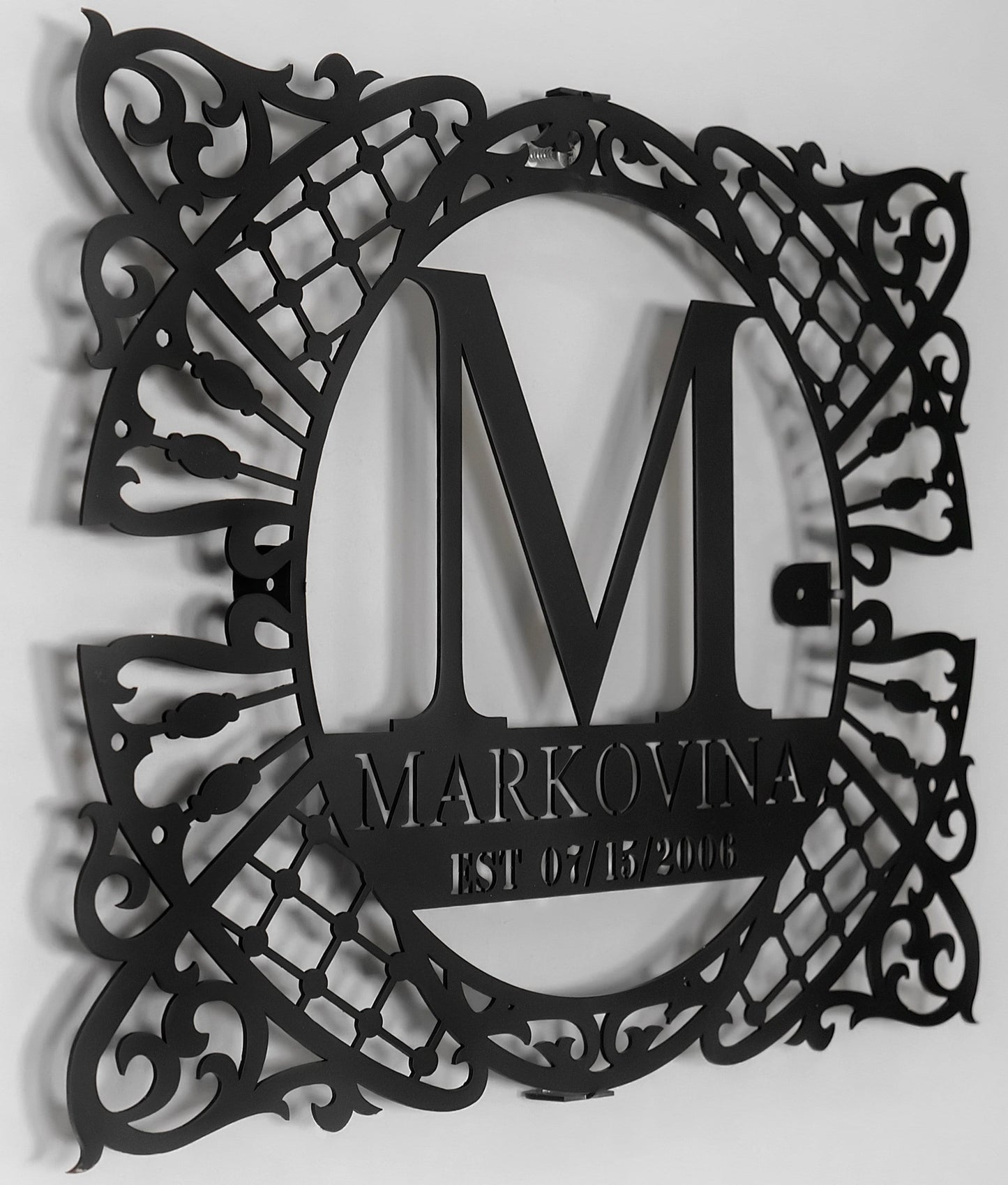 Personalized Metal Family Name Sign, Large Metal Wall Art,  Customized Home Decoration,  Wedding Gift,  Personalized Unique Gifts