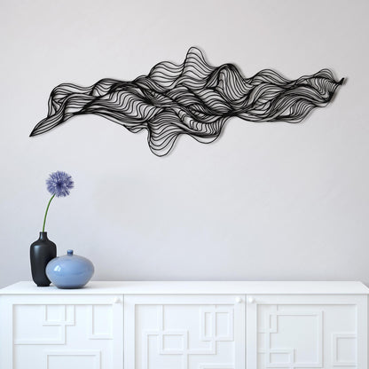 Minimalist Line Metal Wall Art, Living Room Wall Sculpture, Modern Abstract Home Decor, Unique Wall Decor Gift, Luxury Art, Home Decor Gift