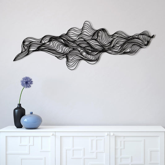 Minimalist Line Metal Wall Art, Living Room Wall Sculpture, Modern Abstract Home Decor, Unique Wall Decor Gift, Luxury Art, Home Decor Gift
