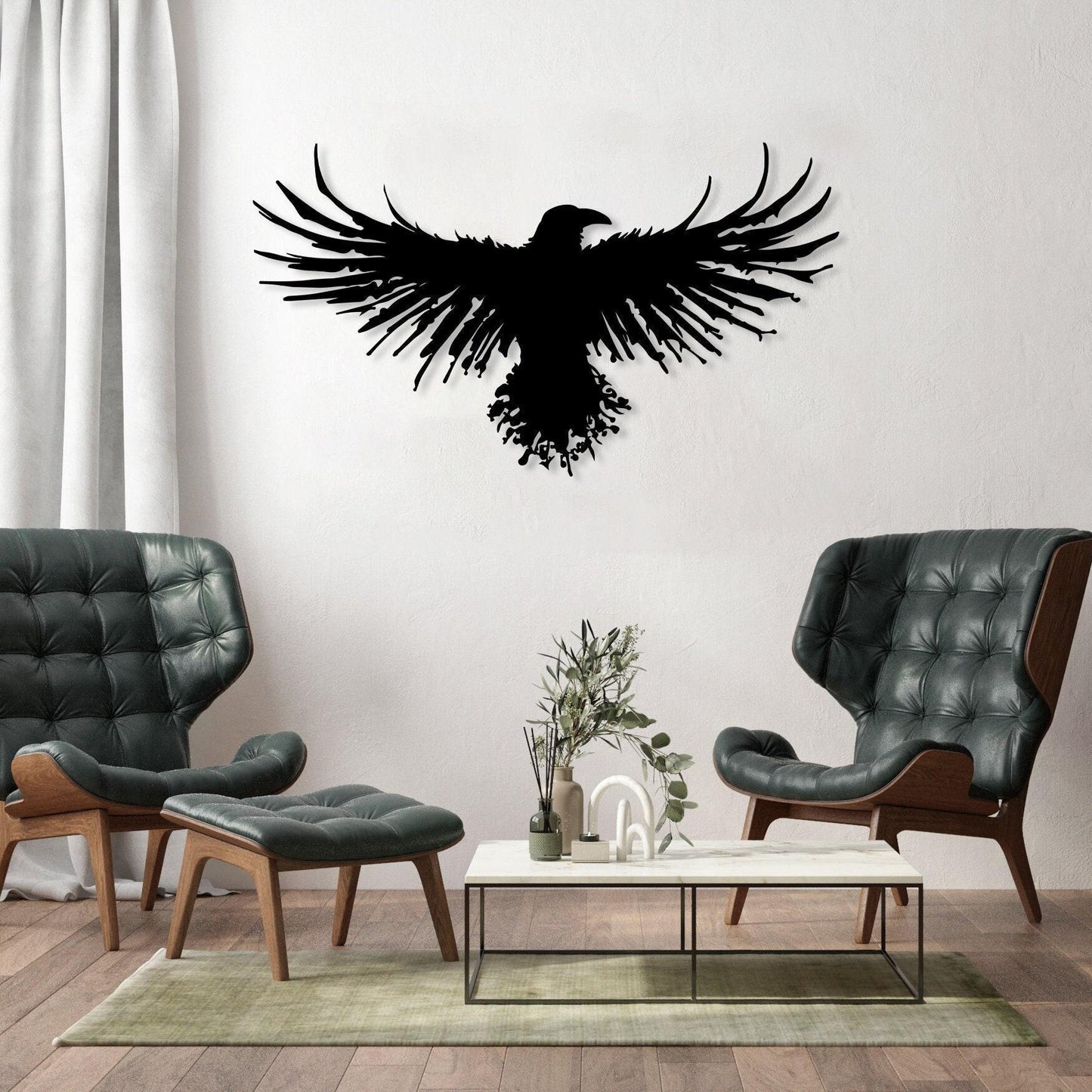 Raven Metal Viking Wall Art, Odin's Ravens, Norse Raven Mythology Art, Viking Raven Decor, Black Raven, Nordische Wall Decor, Viking Stuff