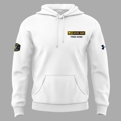 Notre Dame Football Coach Marcus Freeman "FREEDOM" 2025 New Combo Hoodie
