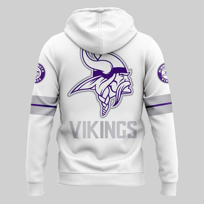 White Minnesota Vikings Hoodie