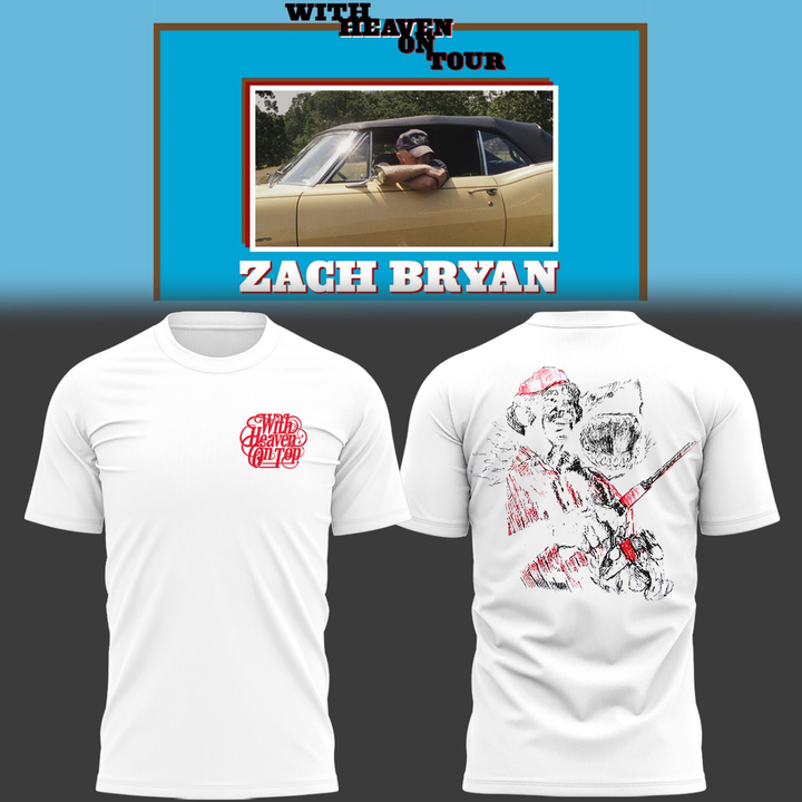 Zach Bryan With Heaven On Tour T-Shirt