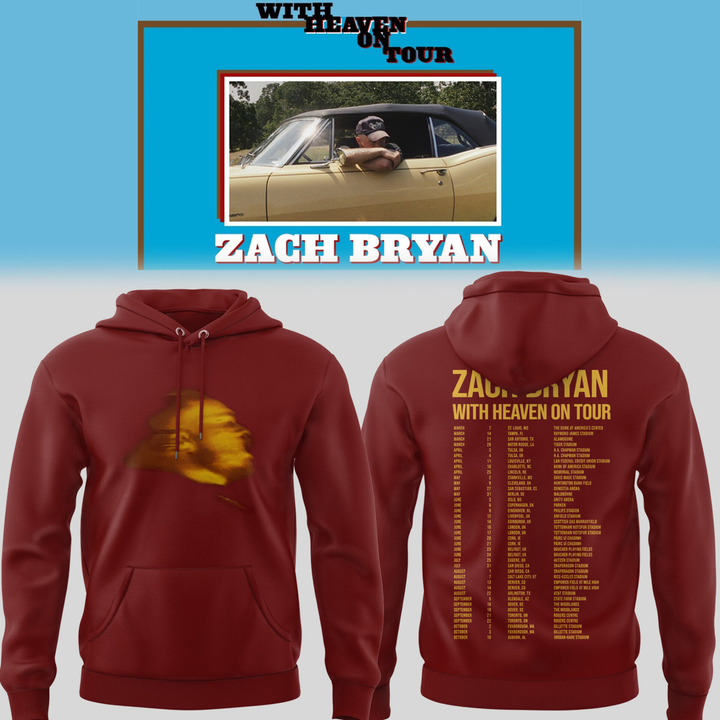 Zach Bryan With Heaven On Tour Hoodie