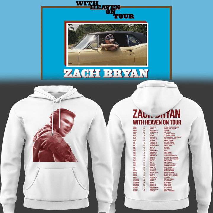 Zach Bryan With Heaven On Tour Hoodie