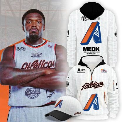 Atléticos White Quarter New Hoodie – Premium Fan Edition