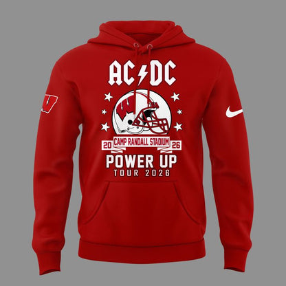 04. Perfect Hoodie AC/DC x Wisconsin Badgers Football - Power Up Tour 2026 Hoodie